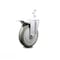 Service Caster 5 Inch Gray Poly Wheel Swivel 3/4 Inch Square Stem Caster with Total Lock Brake SCC-SQTTL20S514-PPUB-GRY-34 - alternate 1